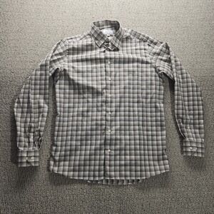 Eton Shirt Mens Large 16 41 Check Button Up Long Sleeve Tailored Fit